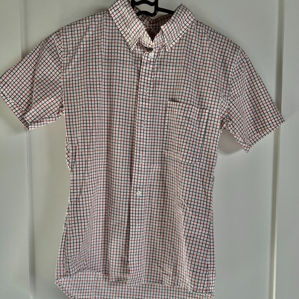 American Apparel Checkered Plaid Short Sleeve Shirt – XXS